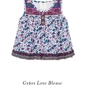 Sold- NWOT Spell Little Gypsies Gypsy love blouse